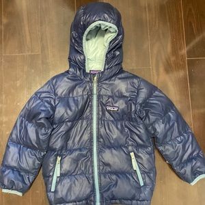 Patagonia hi loft down sweater hoody jacket 4T